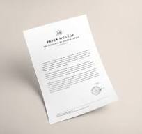 Mastering Design Presentations with White Paper Mockup Elegance